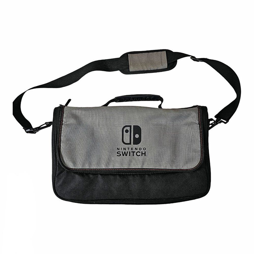 PowerA - Everywhere Messenger Bag for Nintendo Switch Black Gray